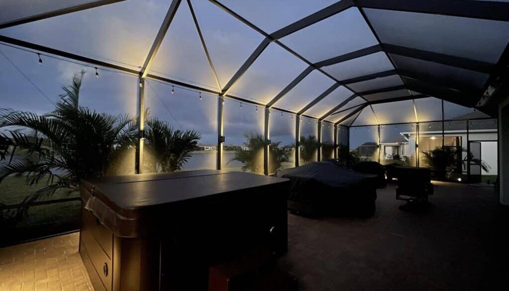 landscape lighting installation in brevard county